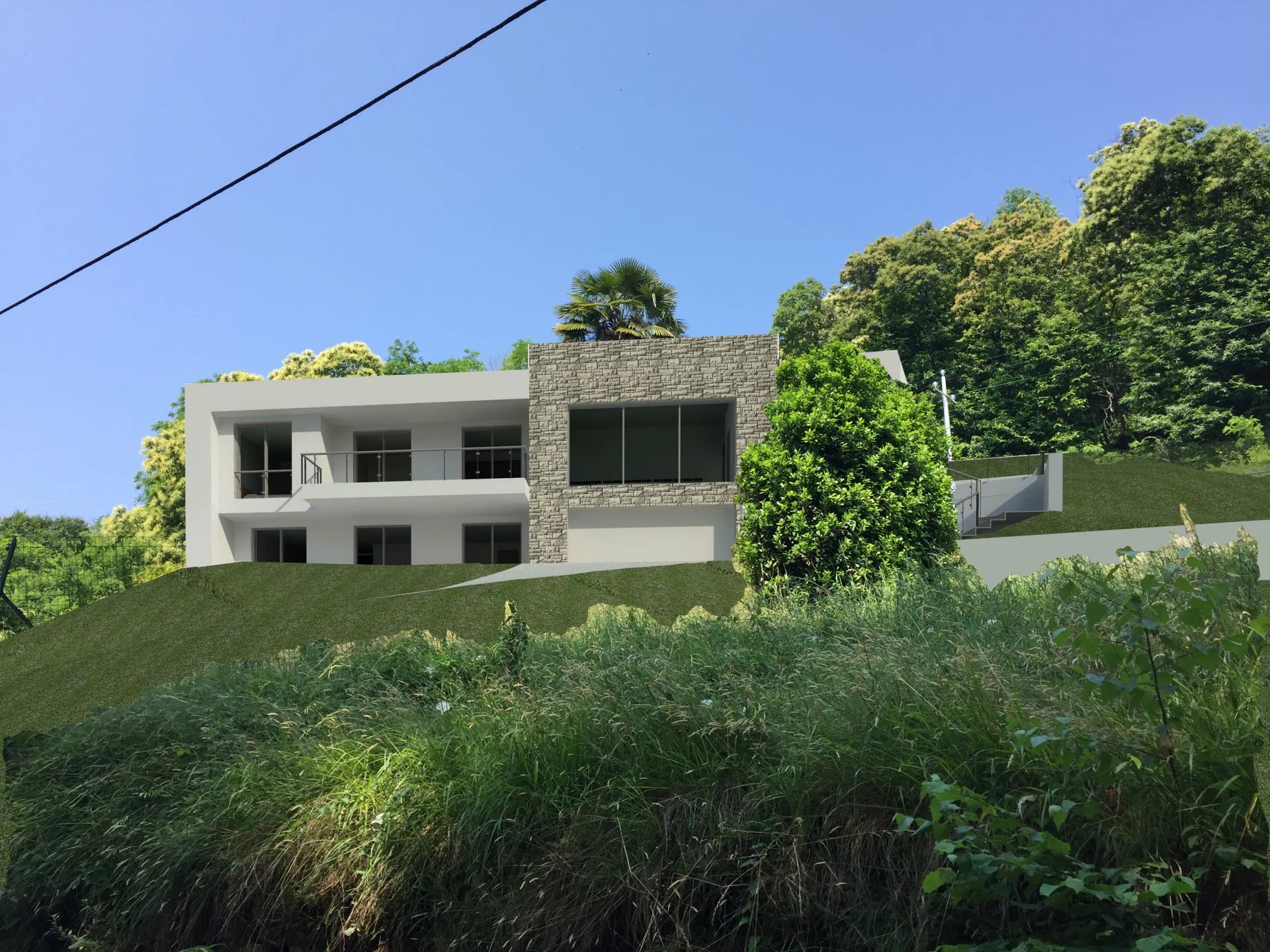 Villa / Landhuis Moderne luxe villa in aanbouw op de heuvel van het Lago Maggiore in Arona — foto 8