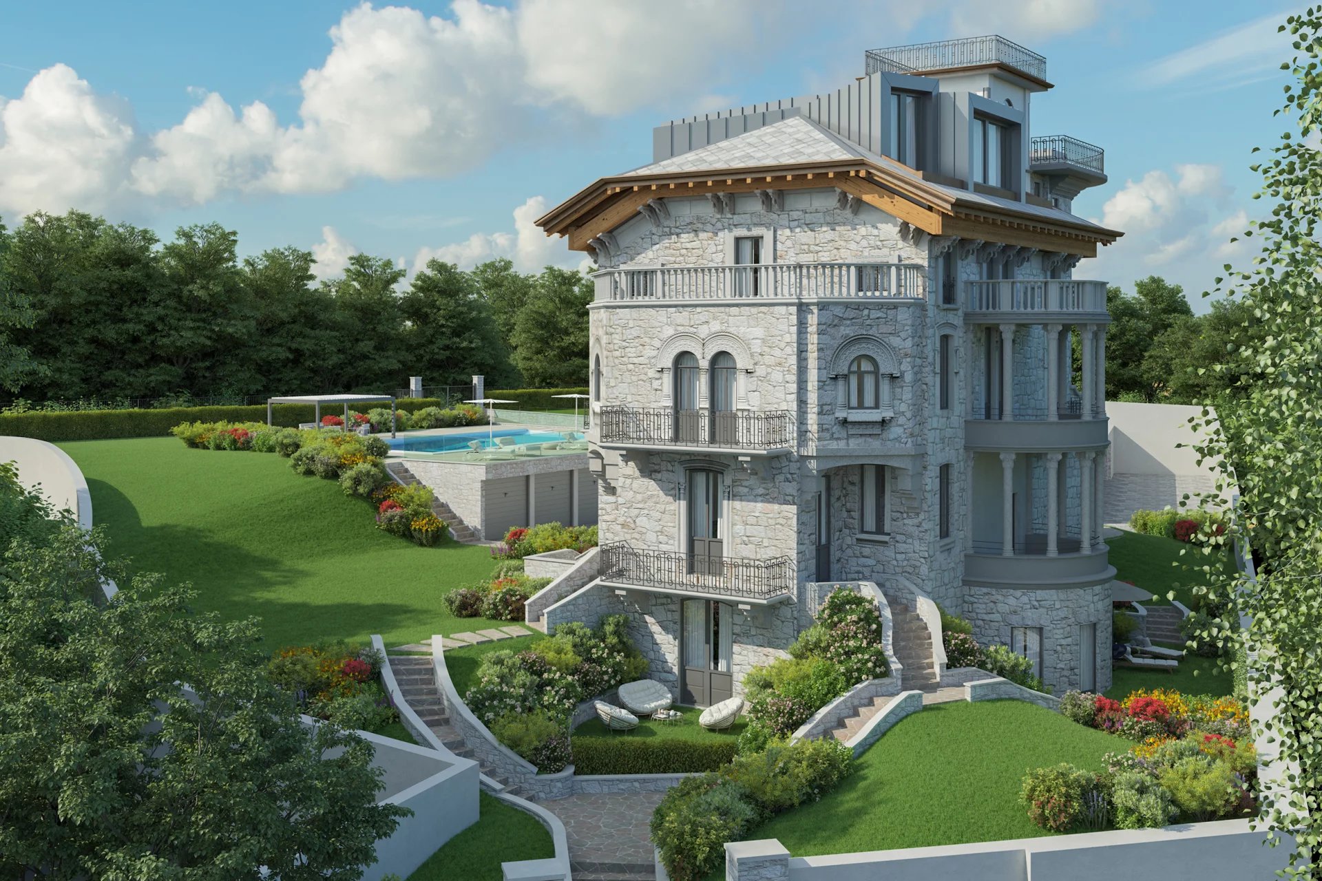 Prestigieuze historische villa te koop in Baveno, te renoveren - Foto 3