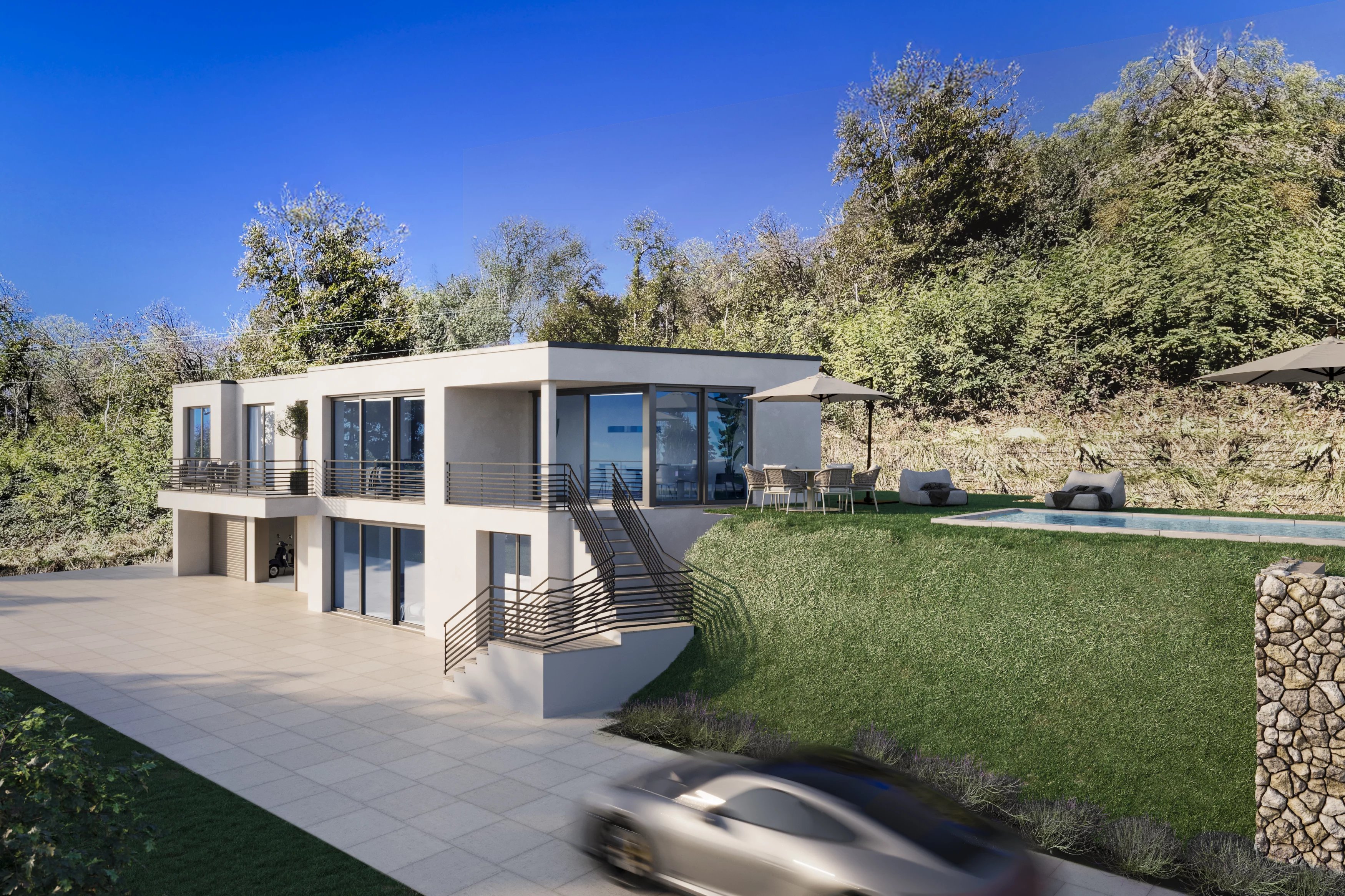 Villa / Landhuis Moderne luxe villa in aanbouw op de heuvel van het Lago Maggiore in Arona — foto 2