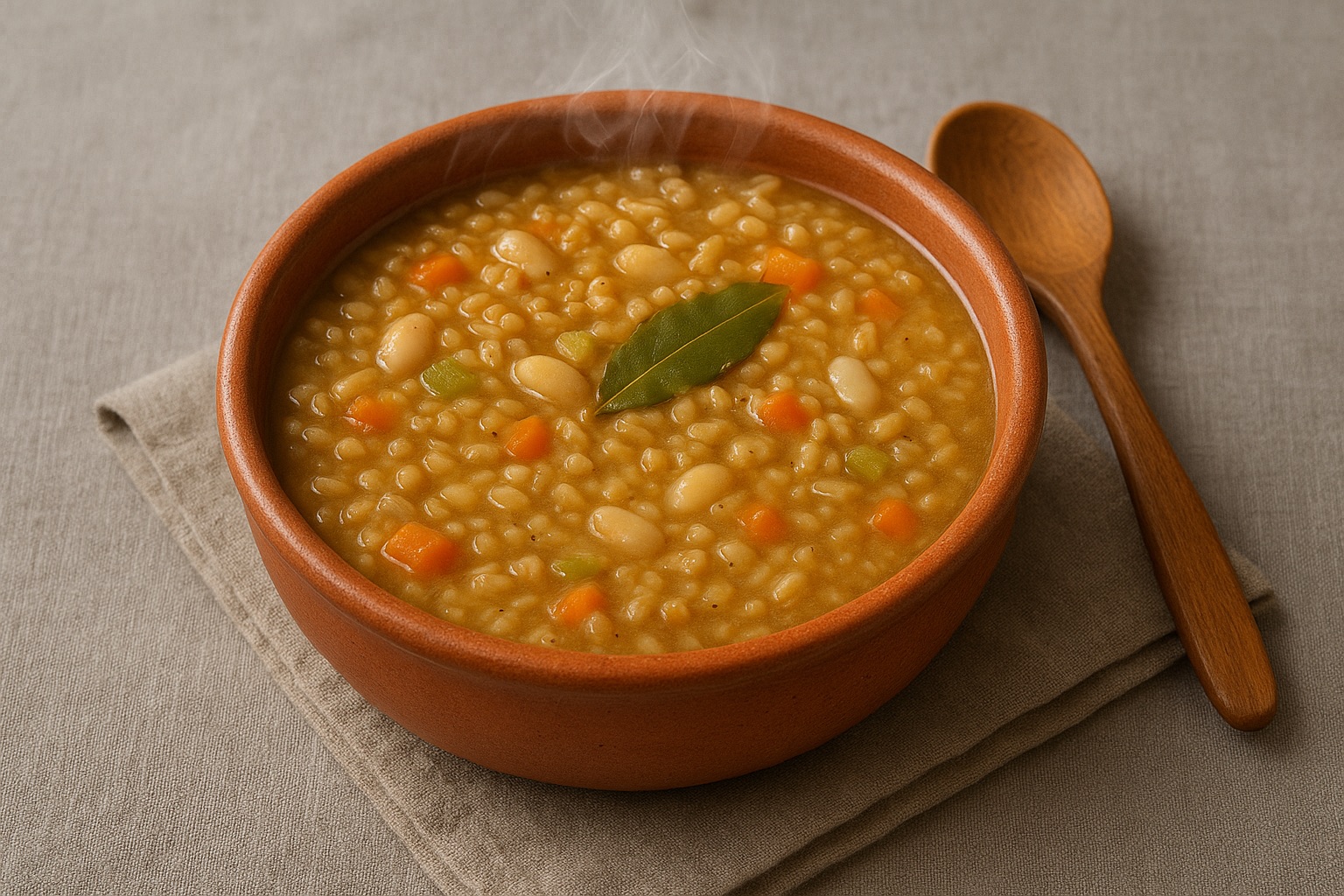 Streekrecept uit Vellano: oeroude eenpanssoep met spelt, bonen en groenten