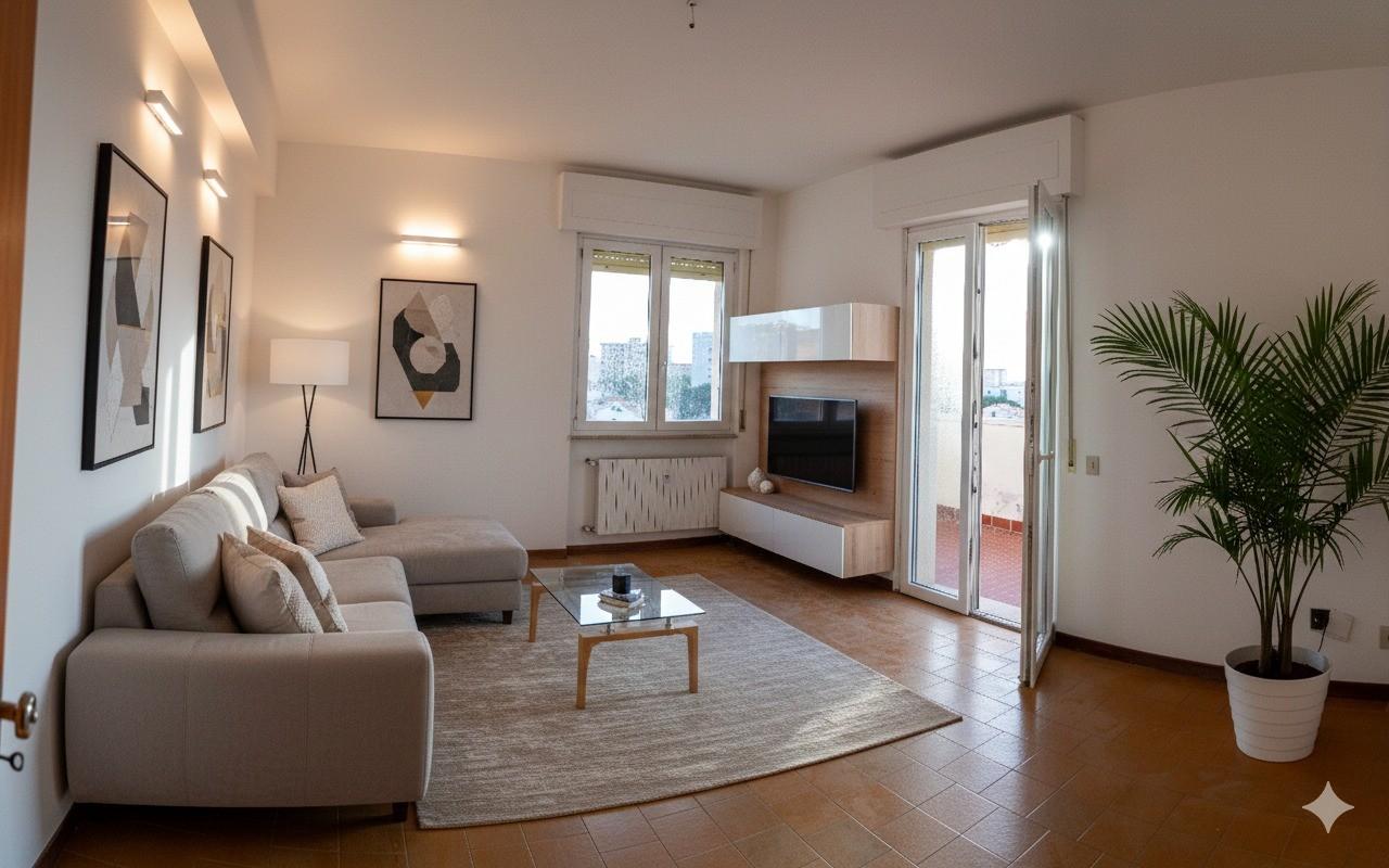 Appartement met panoramisch zeezicht in Rosignano Solvay