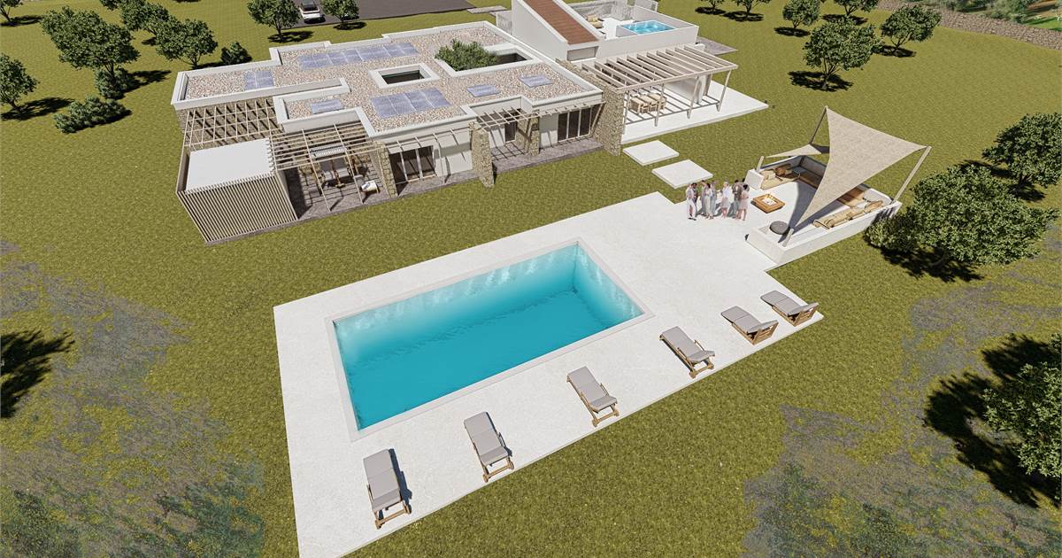 Vrijstaande woning Bouwkavel met goedgekeurd project voor een villa met zwembad in San Vito dei Normanni in San Vito dei Normanni