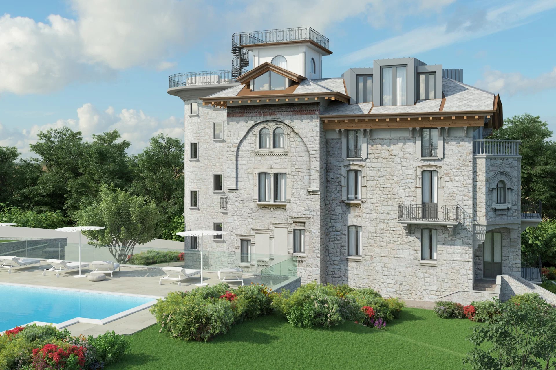 Prestigieuze historische villa te koop in Baveno, te renoveren - Foto 1