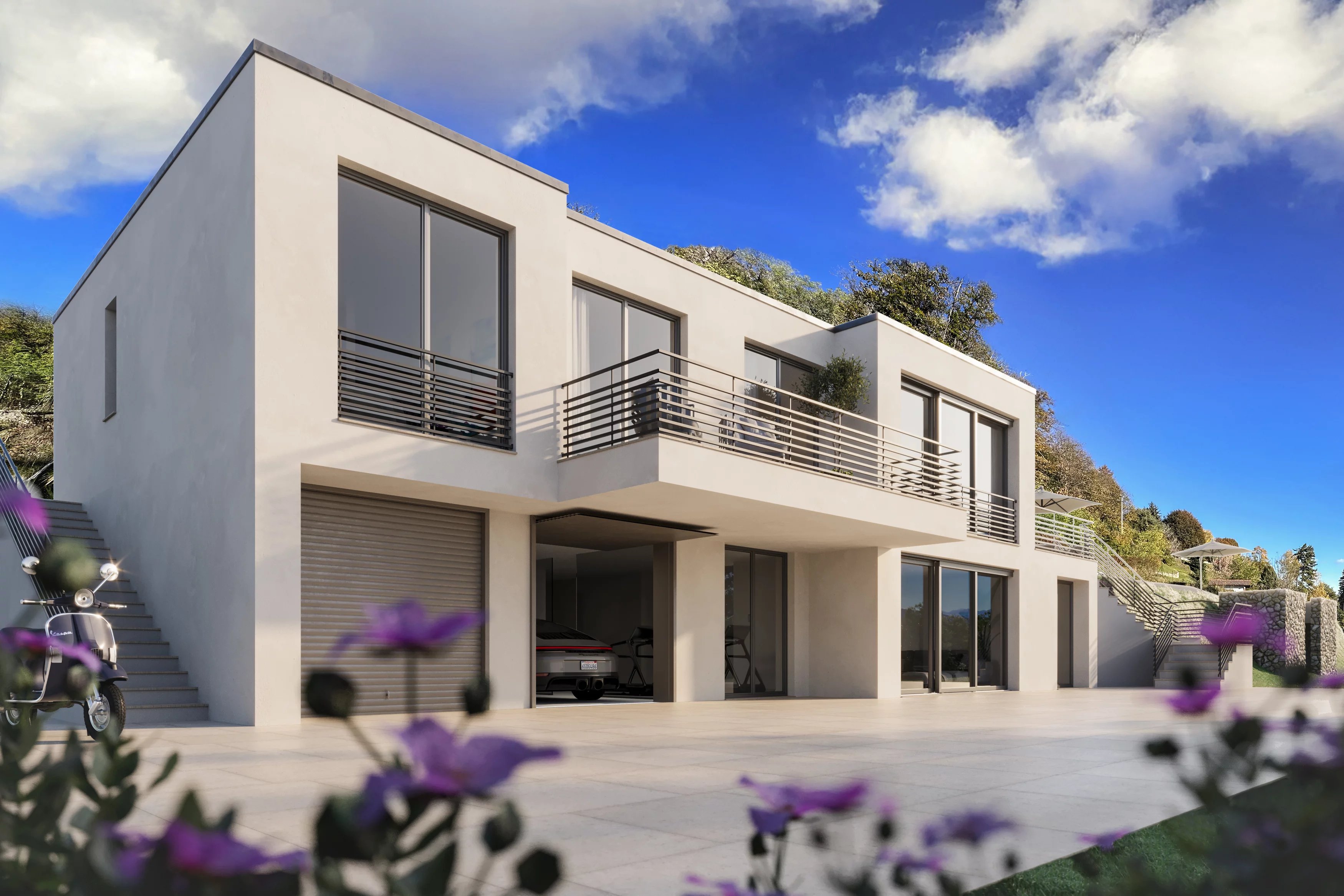 Villa / Landhuis Moderne luxe villa in aanbouw op de heuvel van het Lago Maggiore in Arona